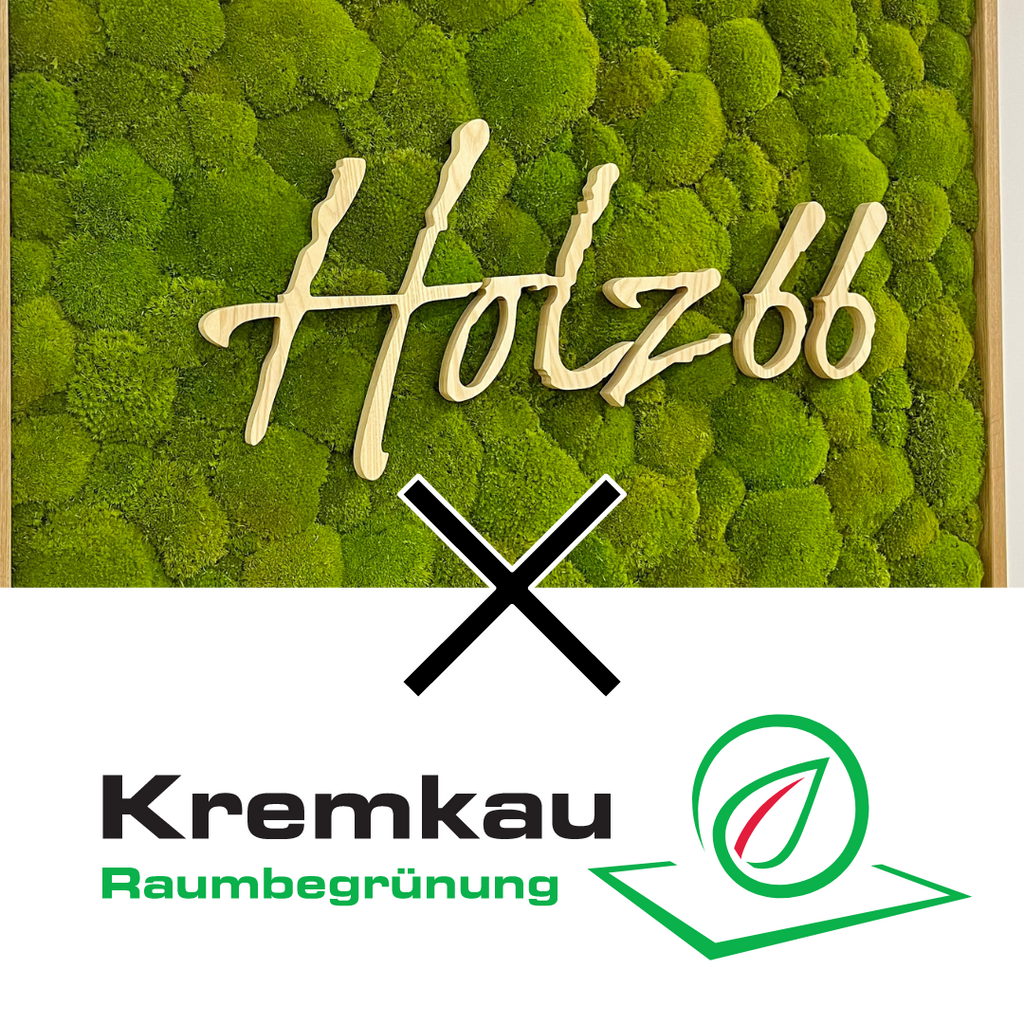 Kremkau Raumbegrünung und Holz66 Logo