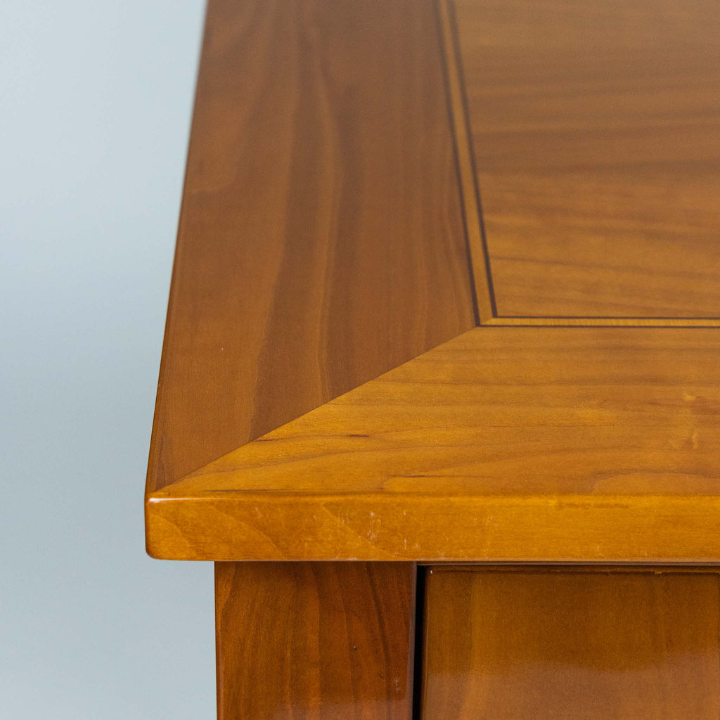 Biedermeier Replika Tischplatte mit Intarsie eines Schreibtisches
